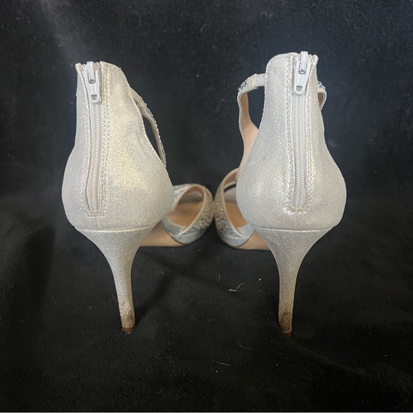 Bedazzled Silver Heels - Picture 4 of 5